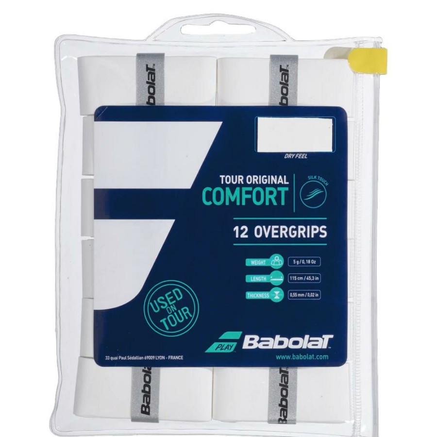 Overgrips * | Babolat Tour Original Overgrip 12 Pack White