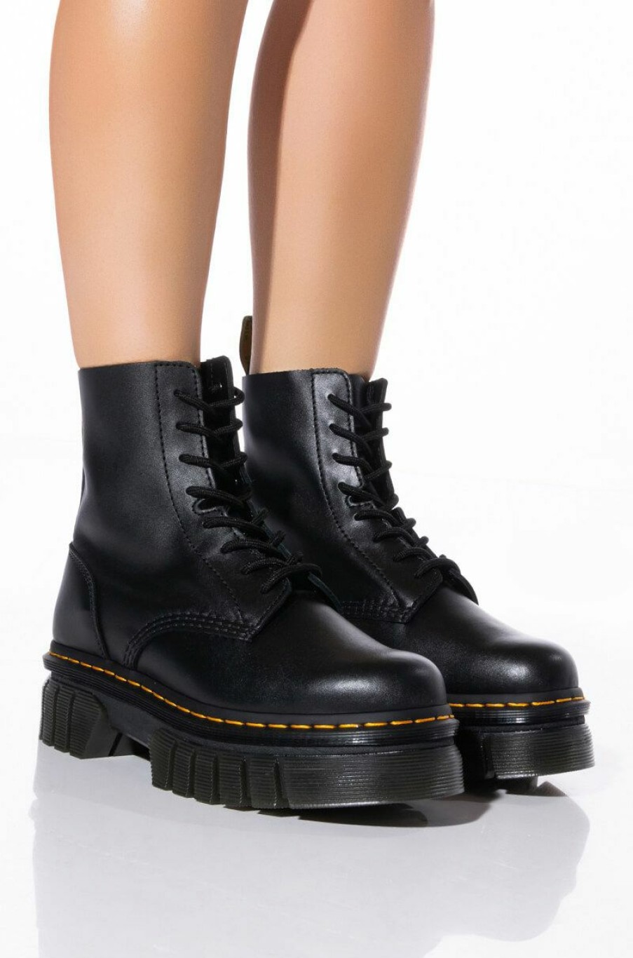 Shoes * | Dr Martens Audrick 8 Eye Boot Nappa Lux Black