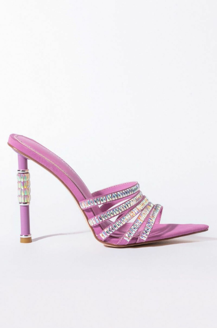 Shoes * | Azalea Wang Take It Back Stiletto Sandal In Purple