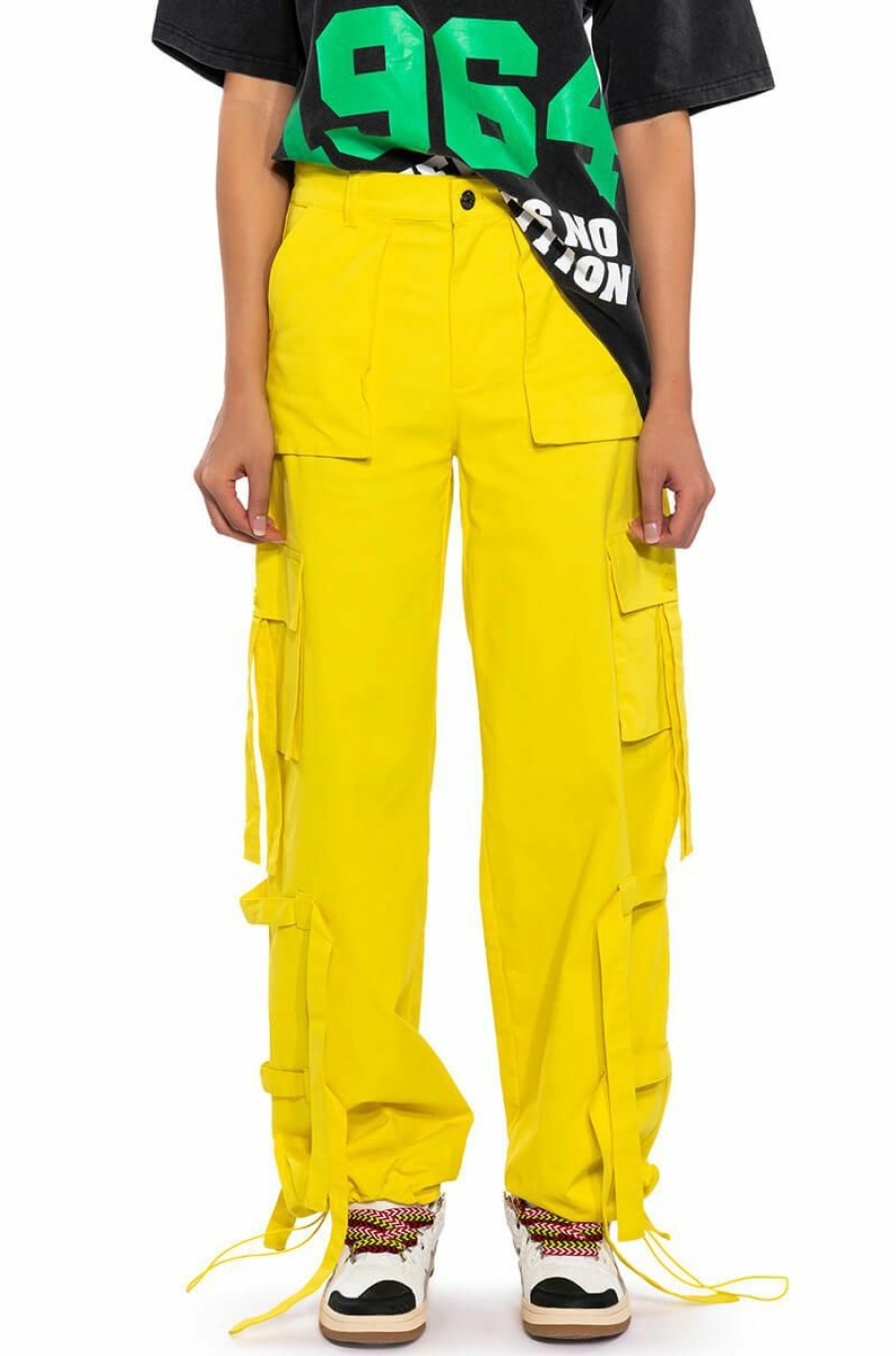 Bottoms * | It Is Back Cargo Pants Lime