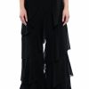 Bottoms * | Loren Ruffle Detailed Pants Black