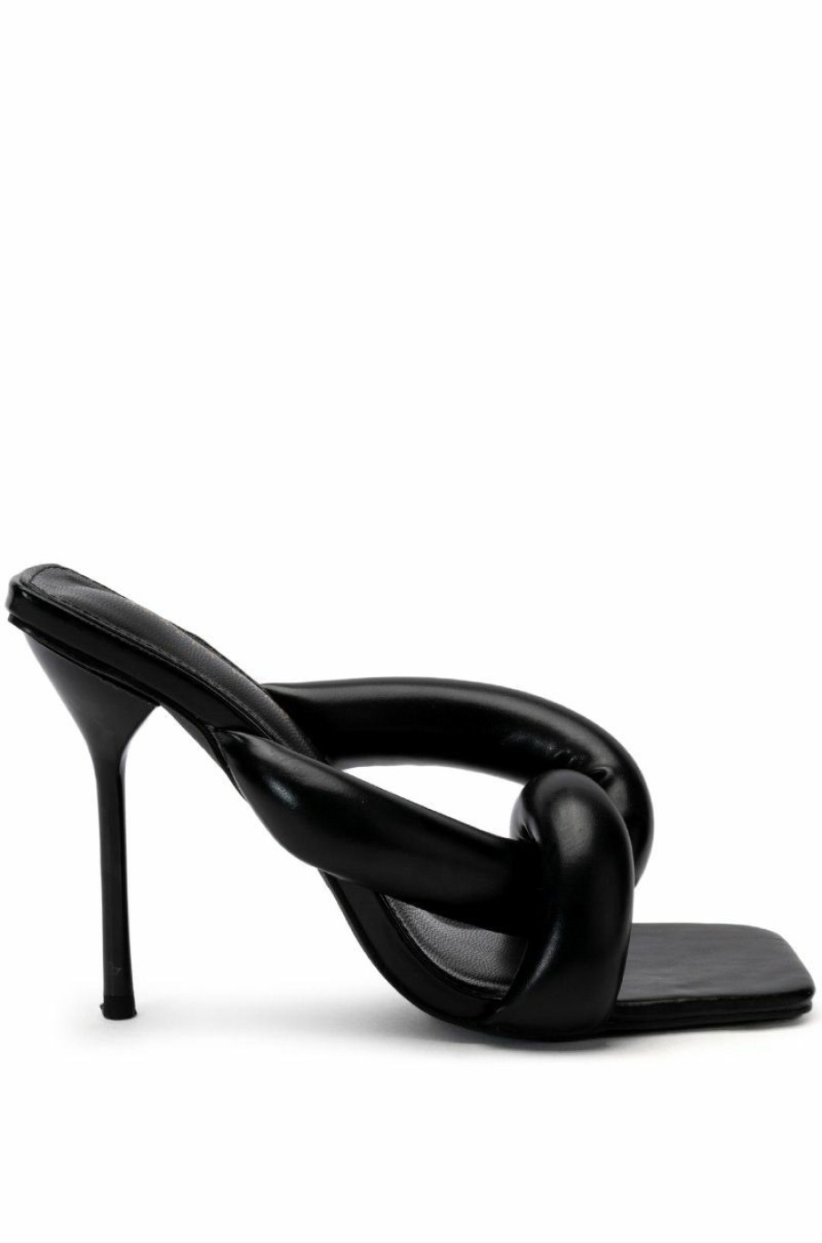 Shoes * | Azalea Wang Walk On By Puff Sandal In Black