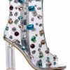 Shoes * | Azalea Wang Shayleigh Embellished Pvc Bootie In Multi