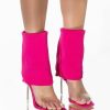 Shoes * | Azalea Wang Love Me Like You Do Stiletto Sandal In Fuchsia