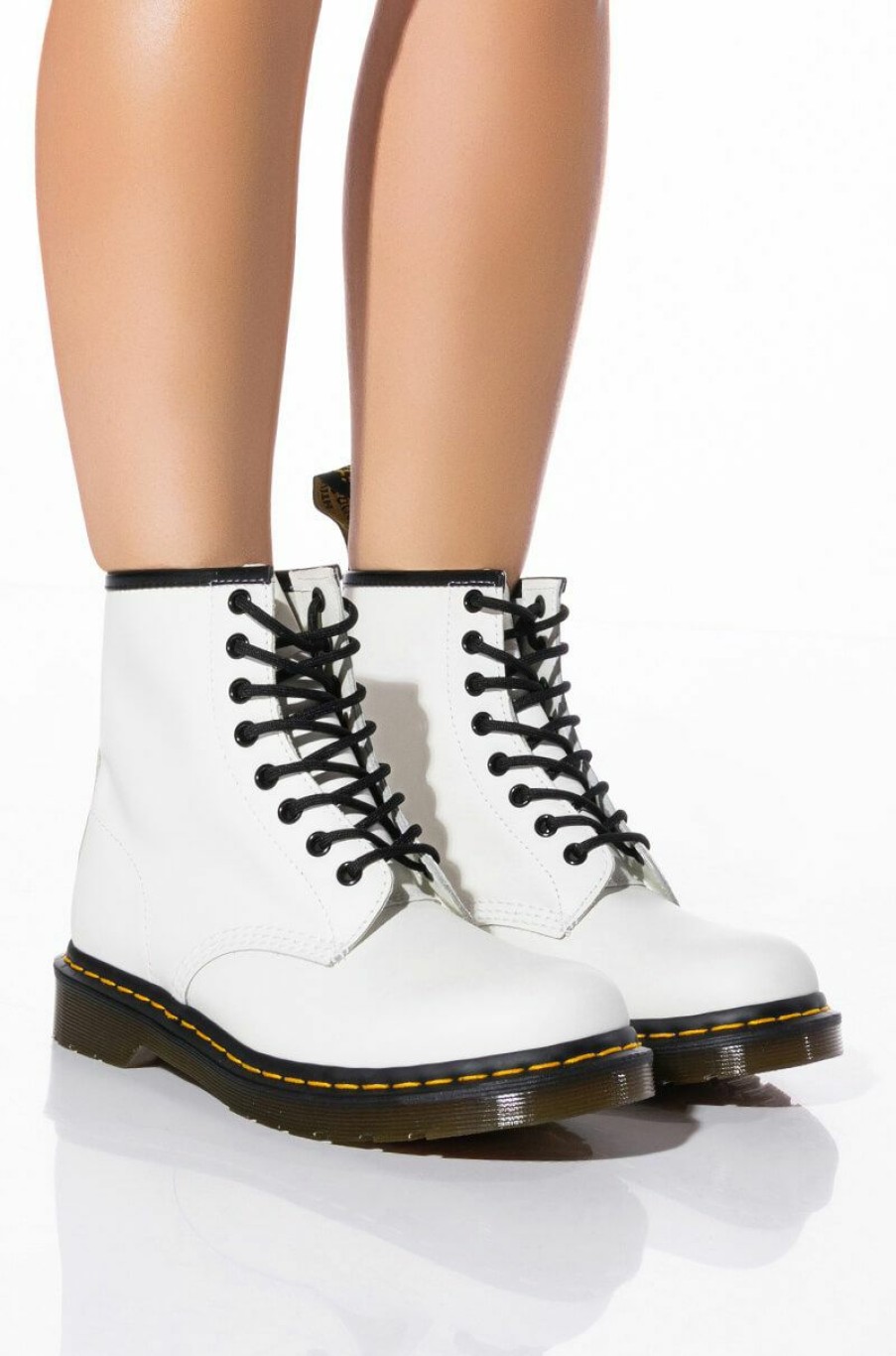 Shoes * | Dr. Martens 1460 Smooth Booties White