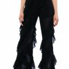 Bottoms * | Nina Ruffle Trouser Black