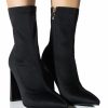 Shoes * | Azalea Wang Moscato Neoprene Bootie In Black