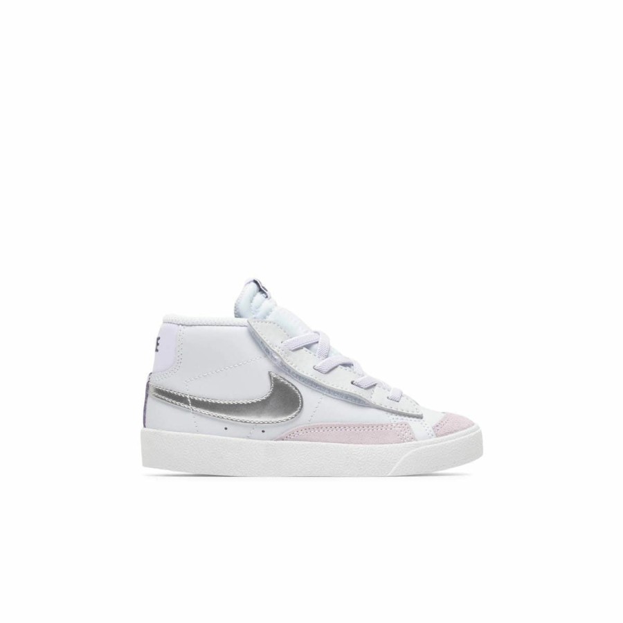 Footwear * | Nike Blazer Mid '77 (Td) Pure Platinum/Metallic Silver [010]