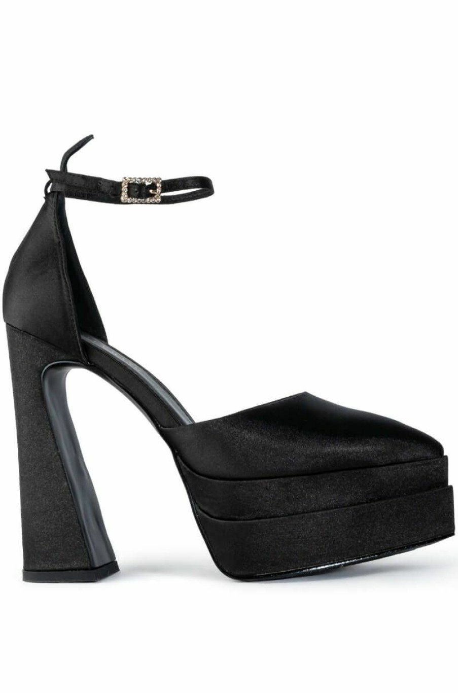 Shoes * | Azalea Wang Baddest Of Them All Chunky Pump In Black