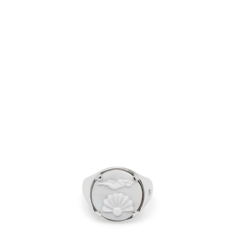 Women'S & Unisex * | Tom Wood Cameo Clytia Ring 925 Sterling Silver