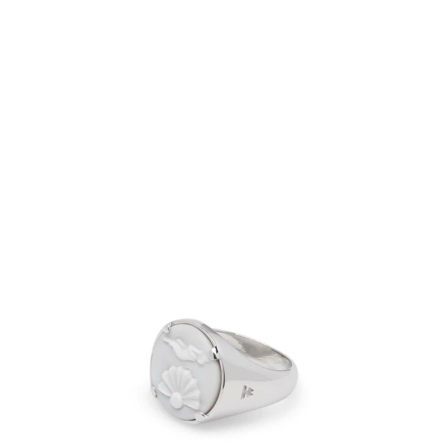 Women'S & Unisex * | Tom Wood Cameo Clytia Ring 925 Sterling Silver