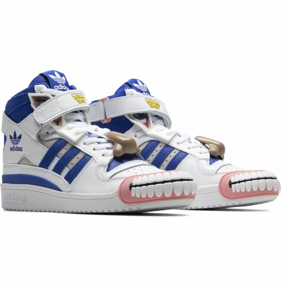 Footwear * | Adidas X Kerwin Frost Forum Hi Humanchives Ftwr White/Bold Blue/Yellow