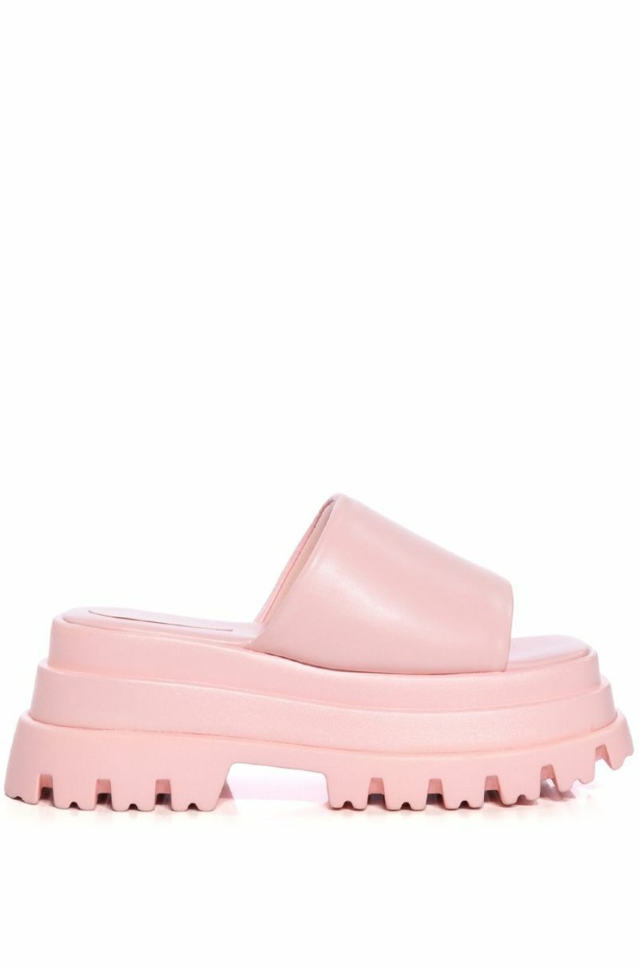 Shoes * | Azalea Wang Bernard Flatform Sandal In Pink