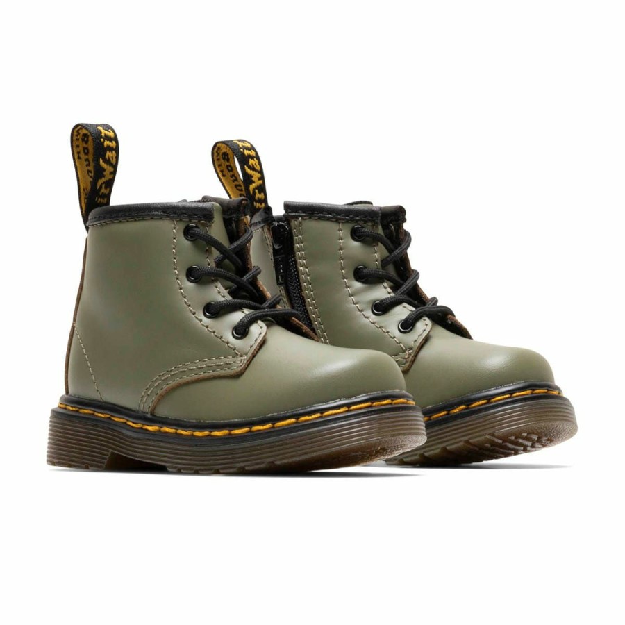 Footwear * | Dr. Martens 1460 Toddler Boots Khaki Green Romario