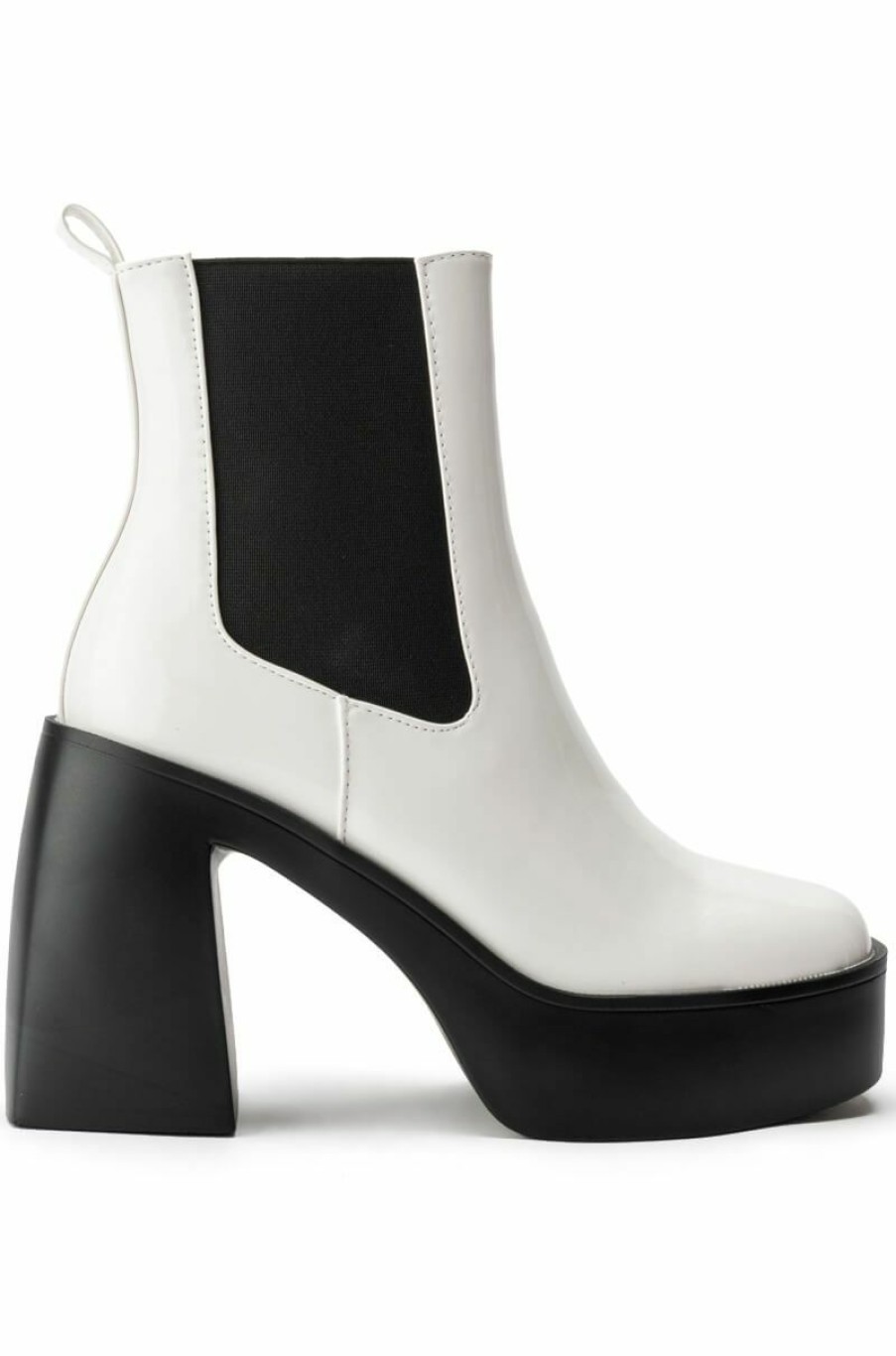 Shoes * | Azalea Wang Cherry Chunky Bootie In Black White