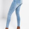 Bottoms * | All Over Lace Up Back Skinny Jeans